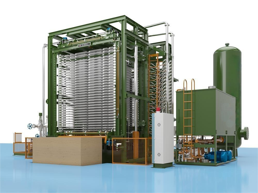 FULL AUTOMATIC 30 LAYERS PLYWOOD HOT PRESS MACHINE